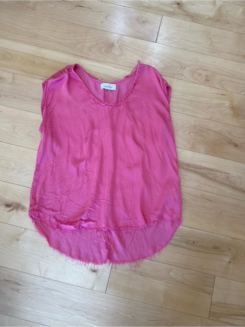 Dear John Women's Pink Short Sleeve Blouse - Lightweight Casual Top